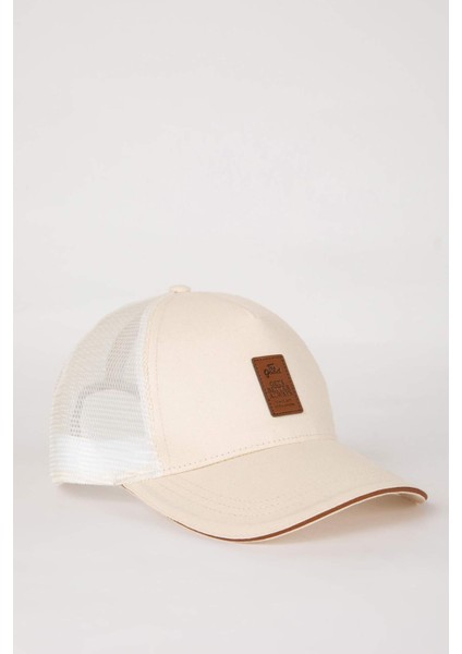 Erkek Etiket Baskılı Dokuma Beyzbol Basketbol Şapkası B7990AX24SM modelleri