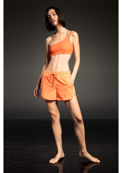 DeFactoFit Slim Fit Esnek Dokulu Deniz Şortu B6571AX24HS