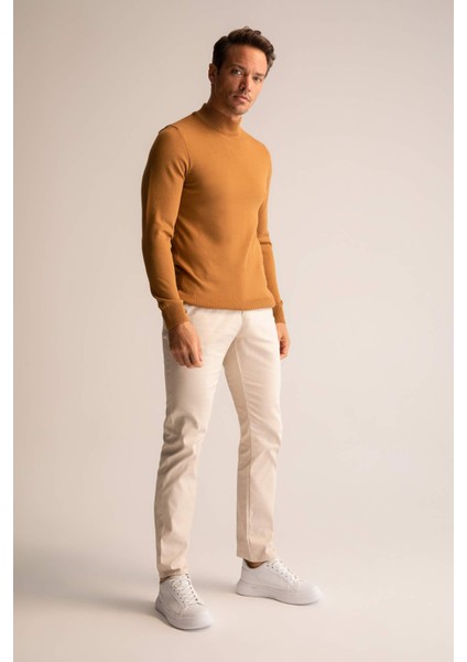 Slim Fit Yarım Balıkçı Yaka Triko Kazak R1127AZ22WN fiyatları