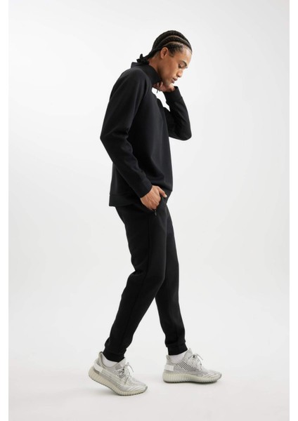 Fit Sporcu Jogger Eşofman Altı Slim Fit Dar Kesim Skuba Dalgıç Kumaş Standart Paça C0485AX24AU fırsatları
