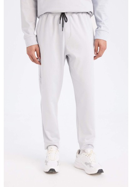 Fit Standart Fit Sporcu Jogger Eşofman Altı Standart Paça Skuba Dalgıç Kumaş D7308AX25SP