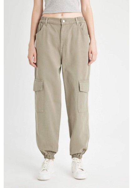 Coool Gabardin Jogger Pantolon Normal Bel Basic Düz Kargo Cepli B0454AX24AU