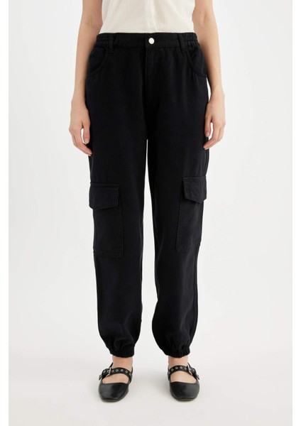 Coool Jogger Gabardin Pantolon Normal Bel Basic Düz Kargo Cepli B0454AX24AU