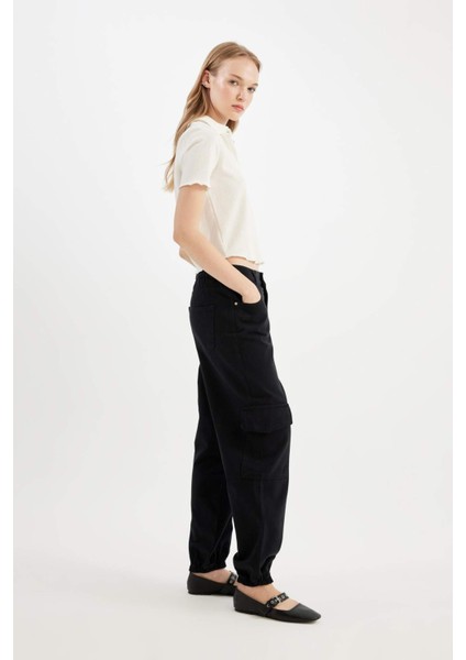 Coool Jogger Gabardin Pantolon Normal Bel Basic Düz Kargo Cepli B0454AX24AU