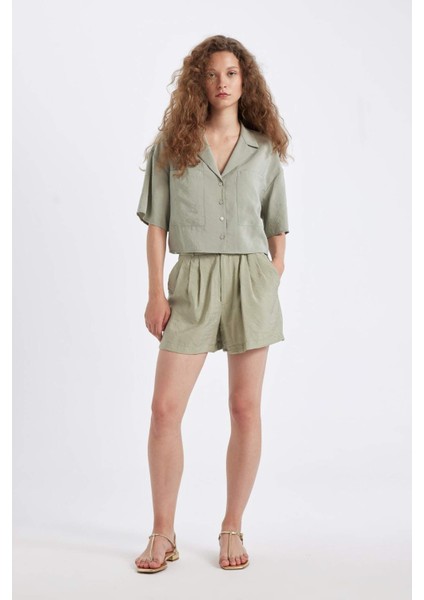 Regular Fit Normal Bel Kısa Paça Modal Şort X4722AZ24HS modelleri