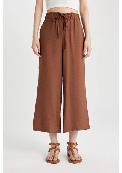 Beli Lastikli Keten Görünümlü Kapri A6764AX24SM