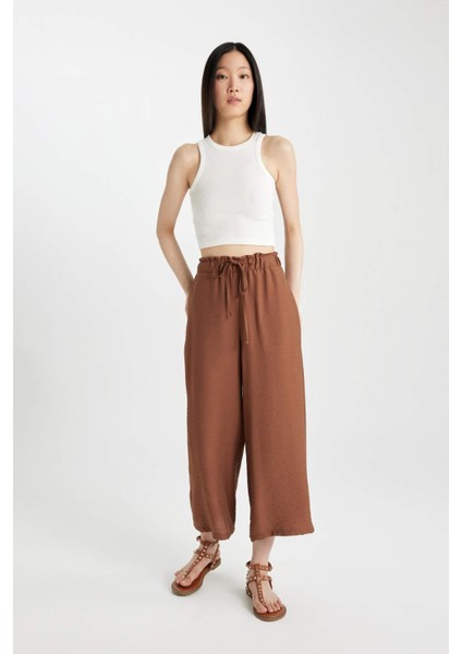 Beli Lastikli Keten Görünümlü Kapri A6764AX24SM modelleri