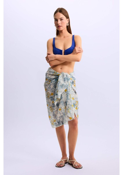 Kadın Desenli Uzun Pareo fiyatları