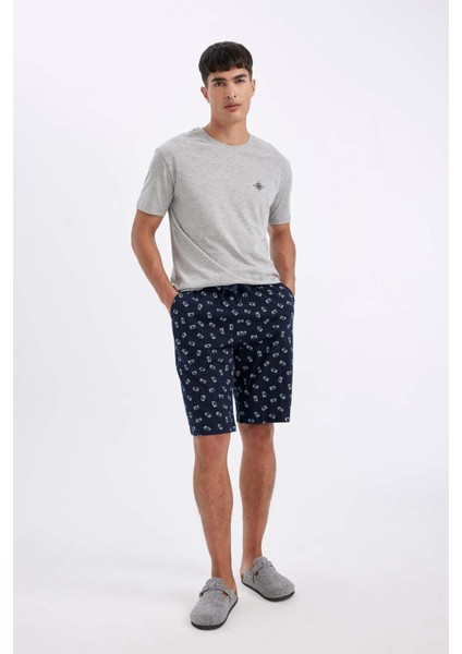 Regular Fit Cepli Desenli Şort Pijama Altı C2887AX24SM modelleri