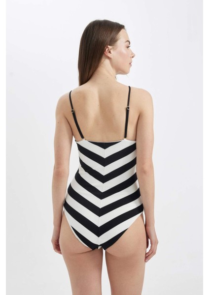 Regular Fit Çizgili Mayo-Fall in Love C2713AX24SM fırsatları