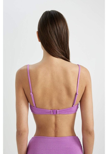 Regular Fit Parlak Kumaş Bikini Üstü-Fall in Love B7475AX24SM indirimleri