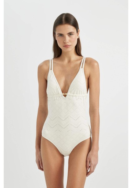 Regular Fit Brode İnce Askılı Mayo-Fall in Love B6898AX24SM modelleri