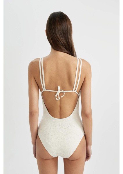 Regular Fit Brode İnce Askılı Mayo-Fall in Love B6898AX24SM indirimleri
