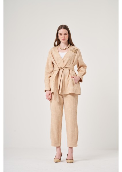 OE25Y939646 Omelya Jakarlı Pantolon