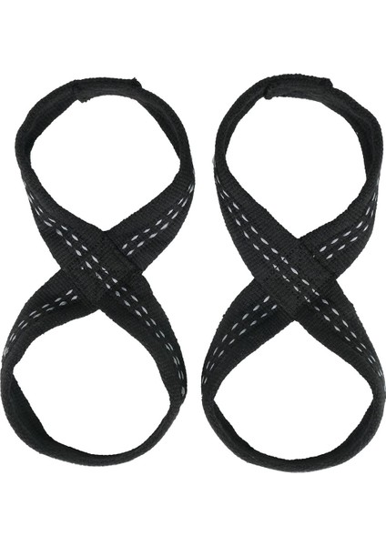 8 Loop Lifting Straps Siyah