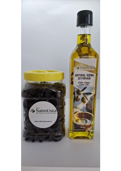 Soğuk Sıkım Natürel Sızma Zeytinyağı Sarımsak Aromalı 500 ml 0,5 Asit indirimleri