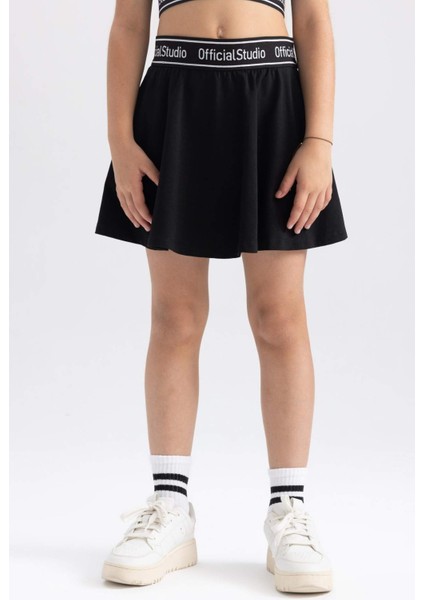 Kız Çocuk Penye Şort Etek