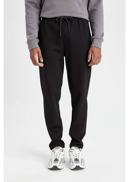 Fit Jogger Eşofman Altı Slim Fit Dar Kesim Beli Lastikli Cepli Düz Paça S3309AZ24AU