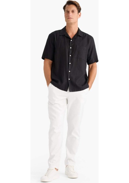 Yazlık Tensel Kumaş Jogger Pantolon Basic Düz Cepli Dar Paça B4091AX25SP fiyatları