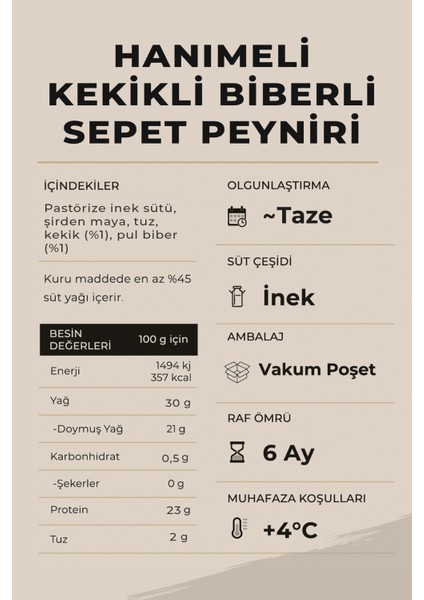 Hanımeli Ahşap Hediyelik Kutulu Kekikli Biberli Tam Yağlı Sepet Peyniri 250 gr modelleri