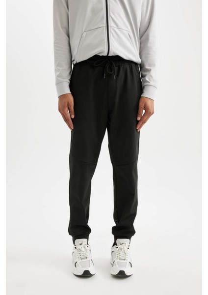 Fit Jogger Eşofman Altı Standart Fit Fermuar Cepli Skuba Dalgıç Kumaş D1896AX24AU