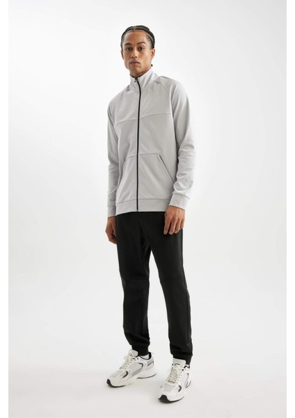 Fit Jogger Eşofman Altı Standart Fit Fermuar Cepli Skuba Dalgıç Kumaş D1896AX24AU modelleri