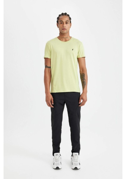 Fit Jogger Eşofman Altı Slim Fit Dar Kesim Dokuma Üç Cepli Fermuarlı Paça B2780AX24SM