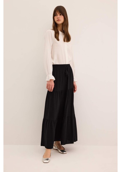 Beli Bağcıklı Viskon Maxi Etek Z3406AZ24SP fırsatları