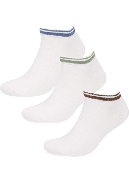 Erkek 3'lü Pamuklu Patik Çorap C0163AXNS