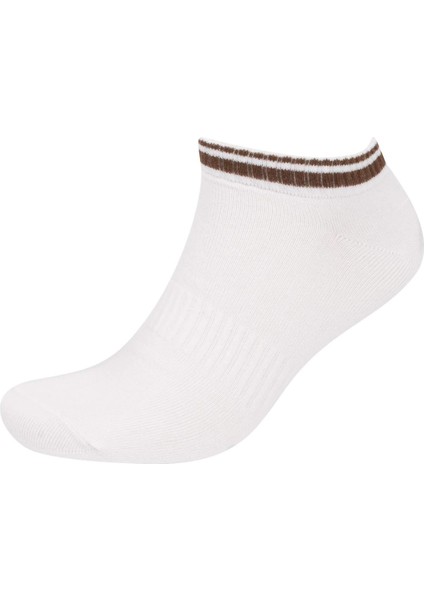 Erkek 3'lü Pamuklu Patik Çorap C0163AXNS fırsatları