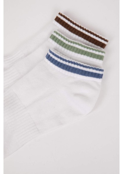 Erkek 3'lü Pamuklu Patik Çorap C0163AXNS indirimleri