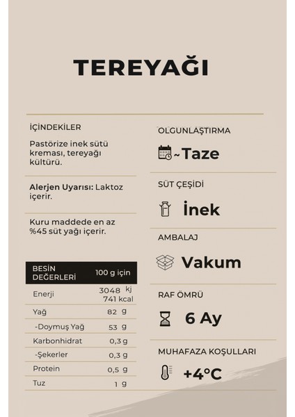 2'li Rulo Tereyağı 1000 gr (500gr x 2) fiyatları