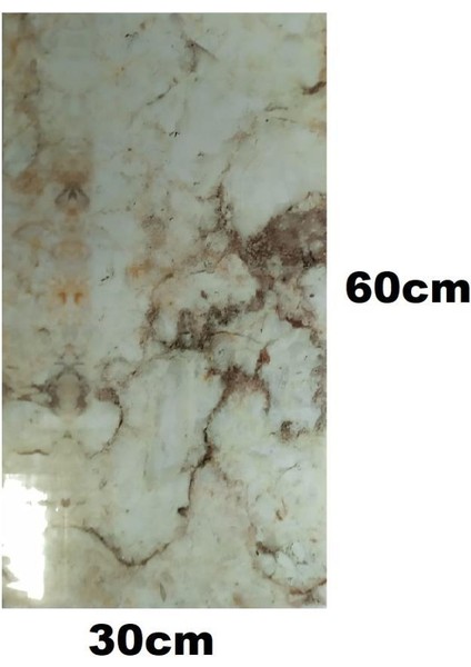 60 x 30 cm Shiny Toprak Mermer Desenli Yapışkanlı Karavan Prefabrik Banyo Wc Duvar Kaplama Paneli fiyatları
