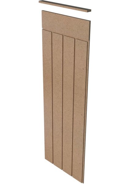 Iskandınav Model( 36 x 104 cm )Dekoratif Duvar Paneli Boyanabilir Ahşap 6 mm Ham Mdf Duvar Paneli