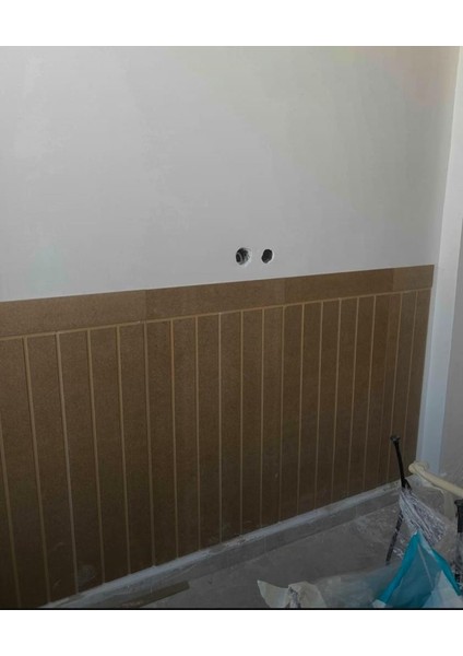 Iskandınav Model( 36 x 104 cm )Dekoratif Duvar Paneli Boyanabilir Ahşap 6 mm Ham Mdf Duvar Paneli