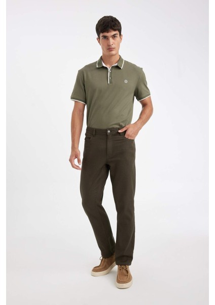 Regular Fit Normal Kesim Pantolon Düz Paça Cepli Basic Düz D1049AX24WN
