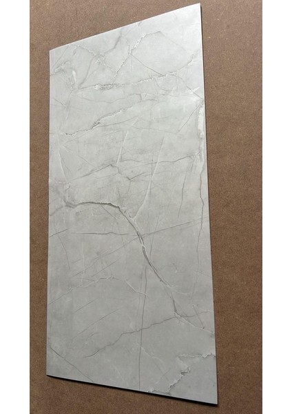 60 x 30 cm Shiny Açık Kahverengi Mermer Desenli Yapışkanlı Esnek Karavan Banyo Wc Duvar Kaplama Paneli indirimleri