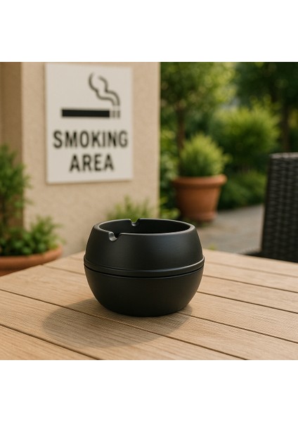 Siyah Kokusuz Plastik Balkon Küllük modelleri