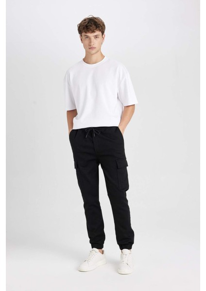 Yazlık Jogger Taktik Pantolon Kargo Cepli Beli Bağcıklı Lastikli Paça D1044AX24AU modelleri