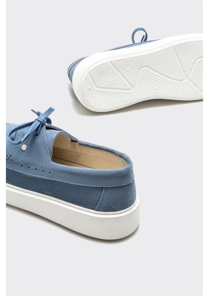 Mavi Deri Erkek Günlük Ayakkabı fırsatları