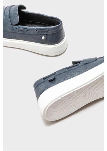 Lacivert Deri Erkek Günlük Loafer fırsatları