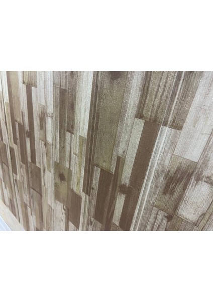 70X35 cm Silinebilir Kendinden Yapışkanlı Açık Kahverengi Estetik Salon Antre Duvar Paneli Kağıdı