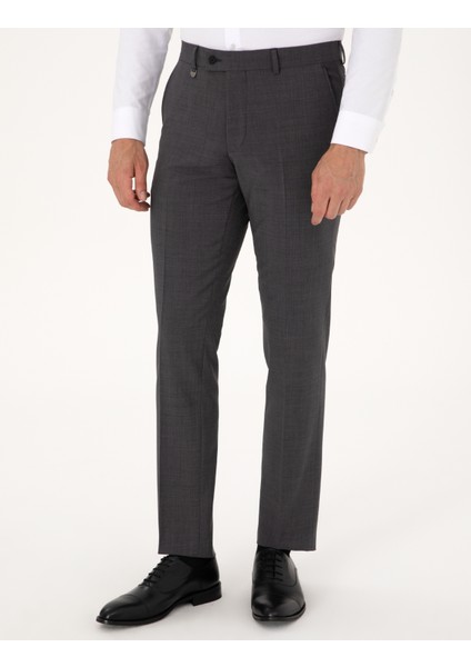 Erkek Füme Slim Fit Kumaş Pantolon 50317636-VR058 fiyatları