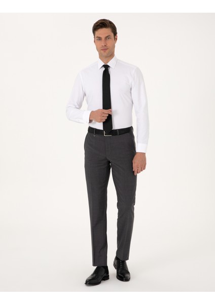Erkek Füme Slim Fit Kumaş Pantolon 50317636-VR058 modelleri