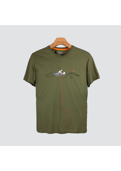 Fisherman Erkek Baskılı T-Shirt