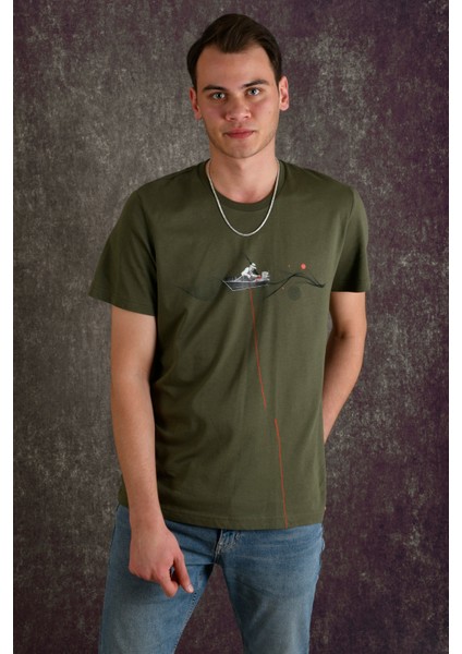 Fisherman Erkek Baskılı T-Shirt modelleri