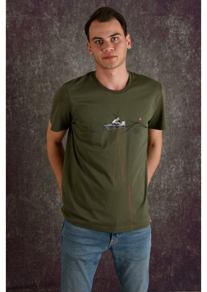 Fisherman Erkek Baskılı T-Shirt indirimleri