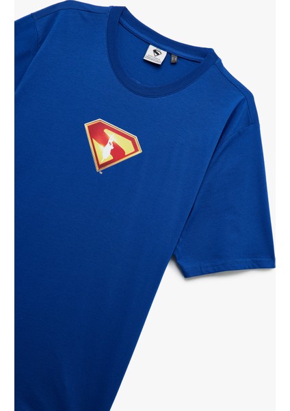 Regular Fit Kısa Kollu Bisiklet Yaka Lisanslı Superman Tişört modelleri
