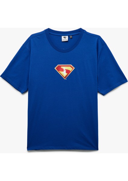 Regular Fit Kısa Kollu Bisiklet Yaka Lisanslı Superman Tişört fırsatları