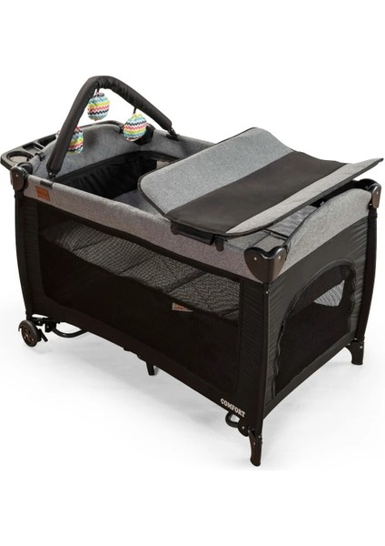 Mcn Comfier Park Yatak Sallanır Cibinlikli Oyun Parkı Beşik 70X110 cm